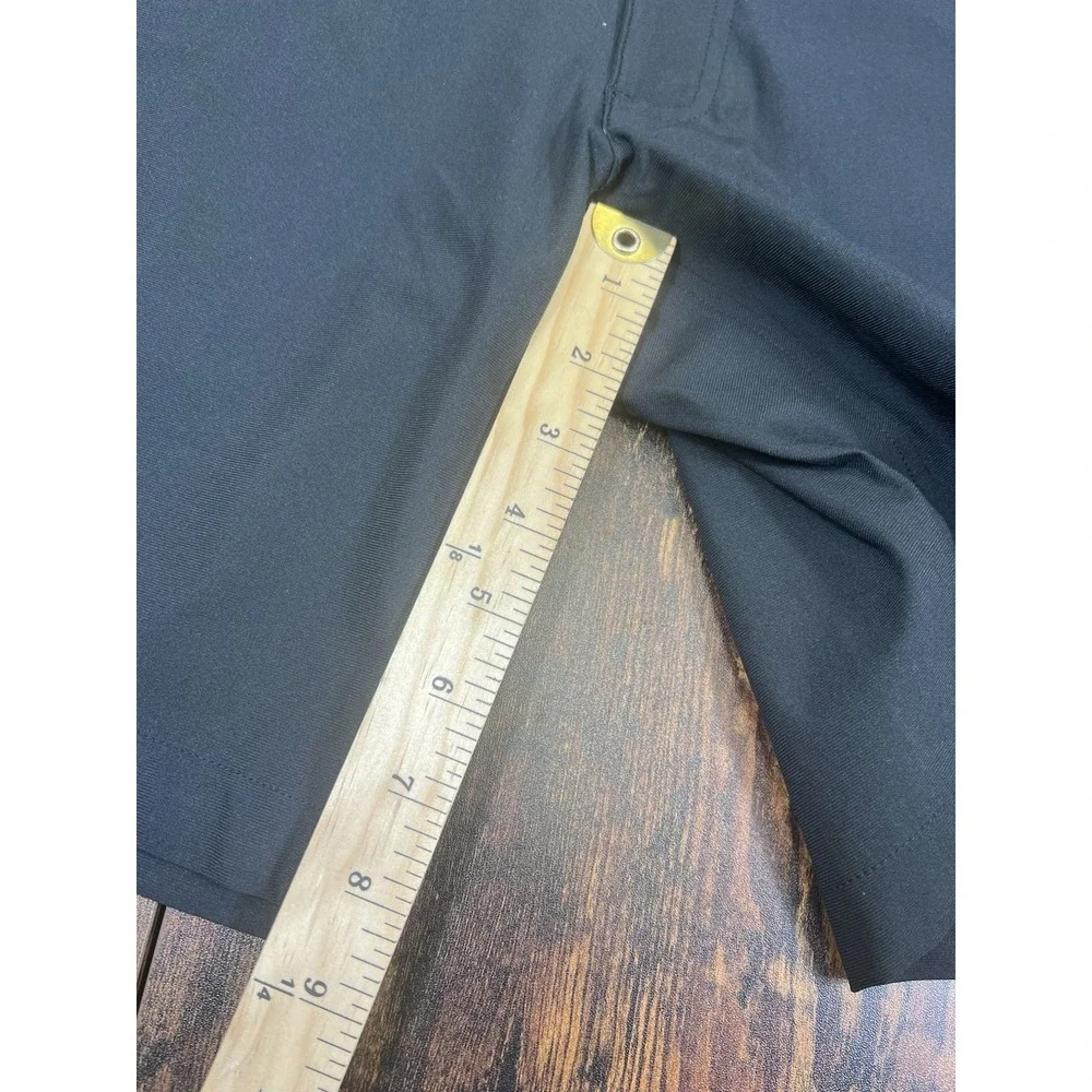 FootJoy FJ Men's Golf Shorts Black Size 30 Performance Flat Front 9
